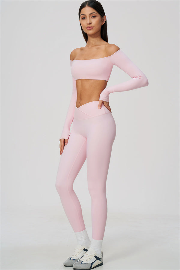 The Soiree Crop Top Leggings 2-Piece Set