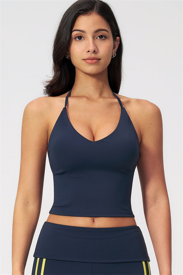 The Evoke Crop Top Straight Leg Pants 2-Piece Set