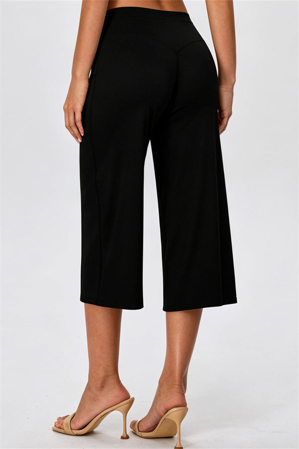 The Energize Crop Top Wide Leg Crop 2-Piece Set