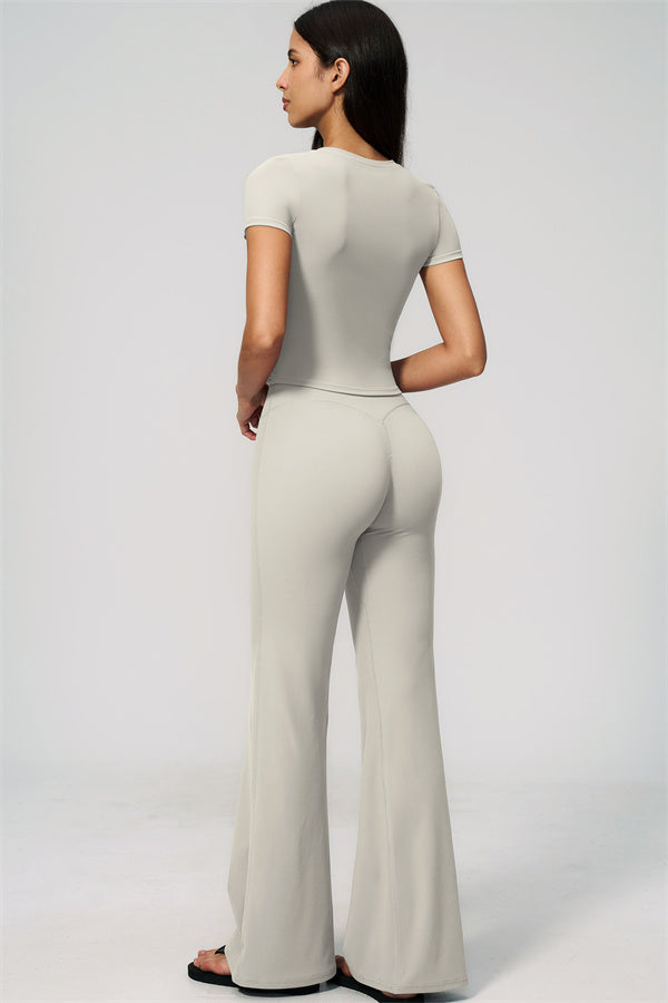 The Zura T-shirt Flared Leggings 2-Piece Set
