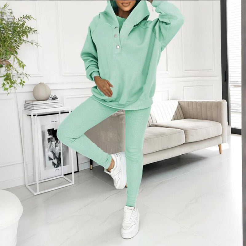 Women’s solid color three piece set
