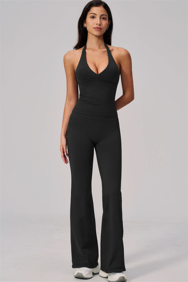 The Align V-Halter Top Flared Leggings 2-Piece Set