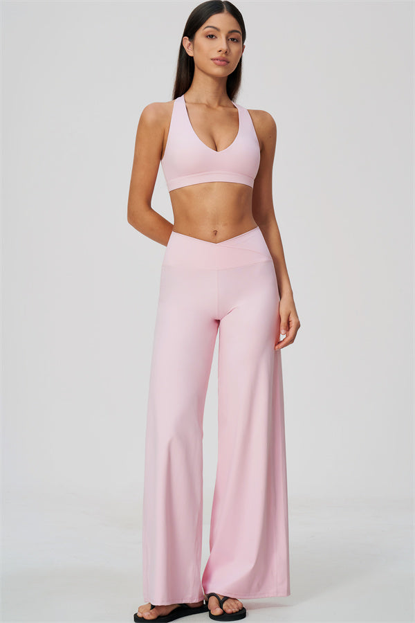The Soiree Sports Bra Straight Leg Pants 2-Piece Set