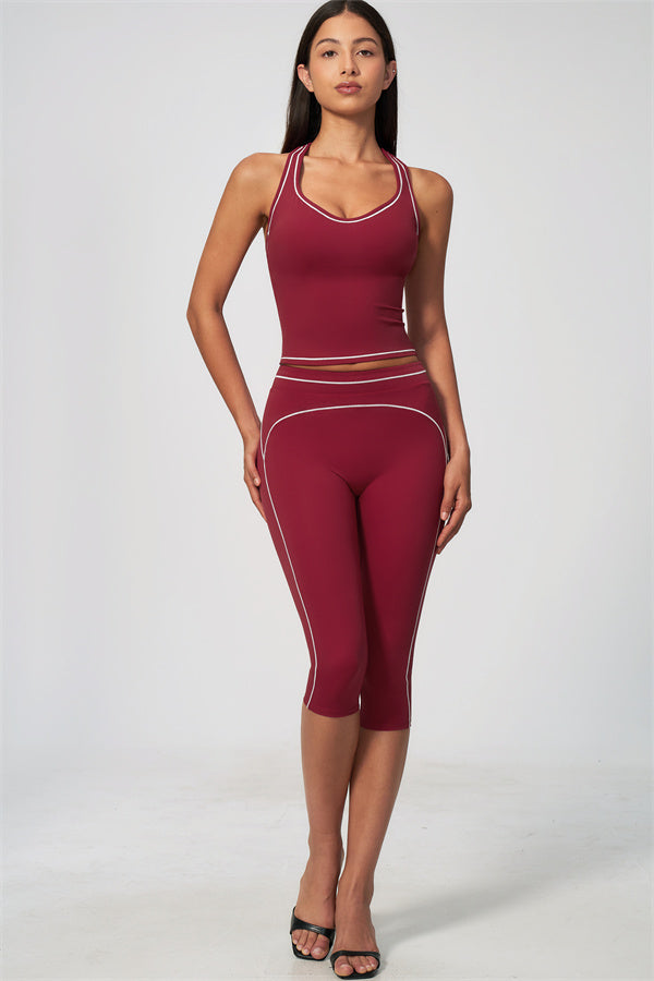 The Amara Tank Top Capri Leggings 2-Piece Set