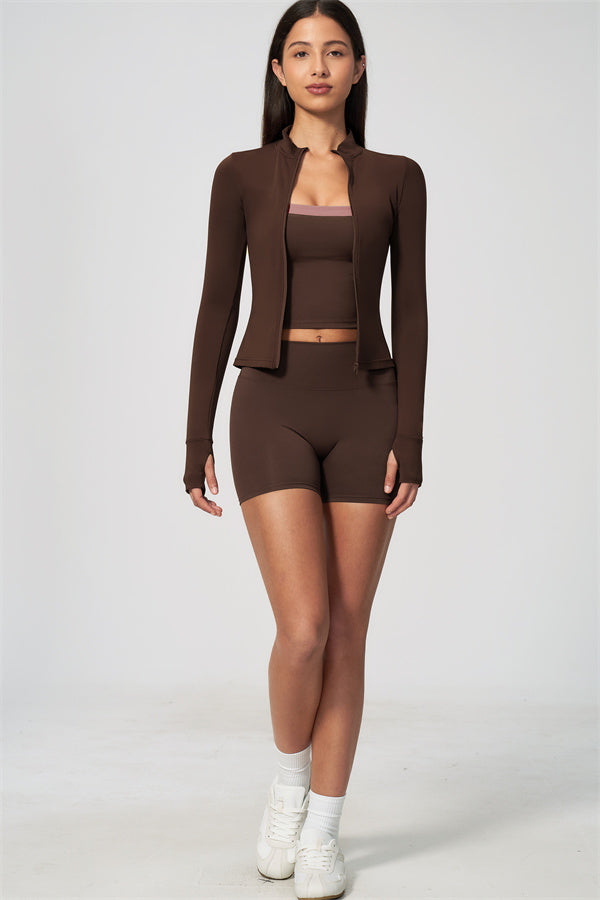 The Seraphine Jacket Tank Top Shorts 3-Piece Set