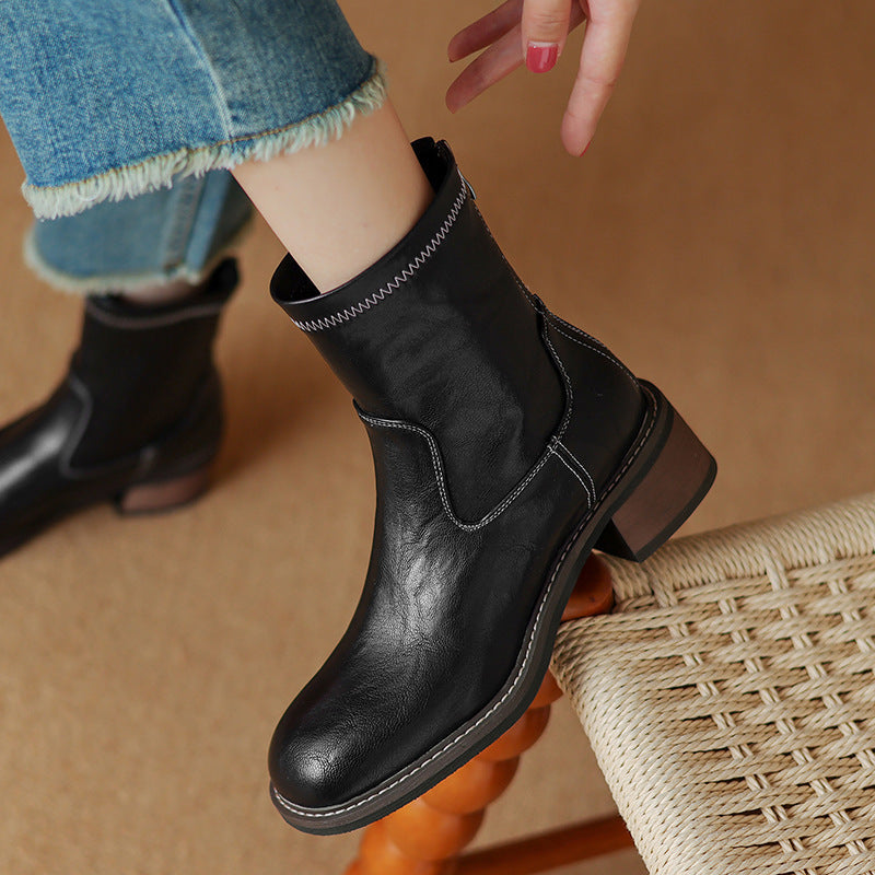 Women’s Mid-Heel Martin Boots