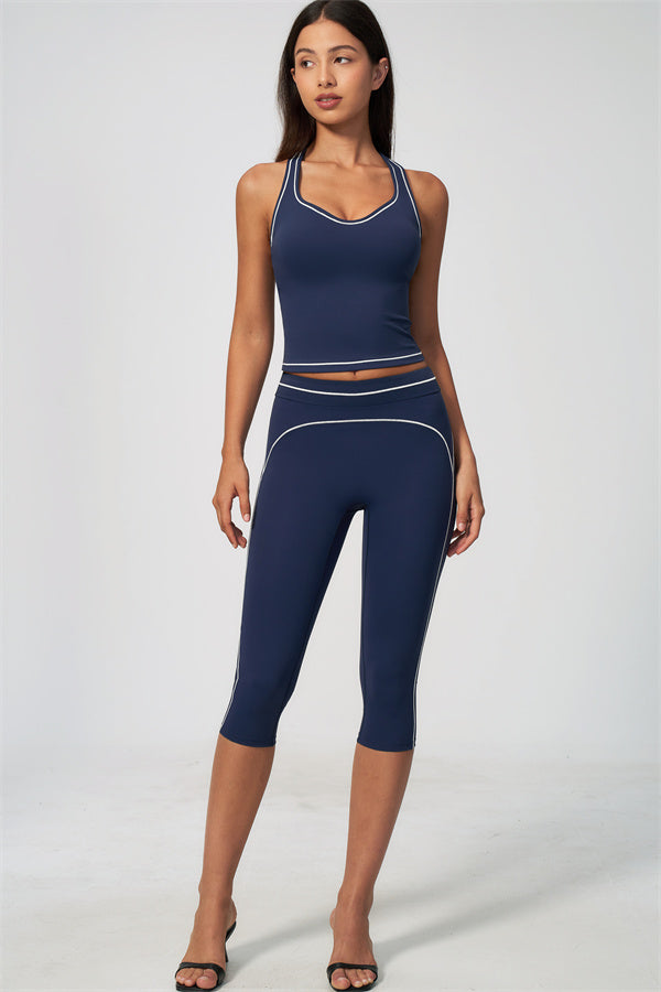 The Amara Tank Top Capri Leggings 2-Piece Set