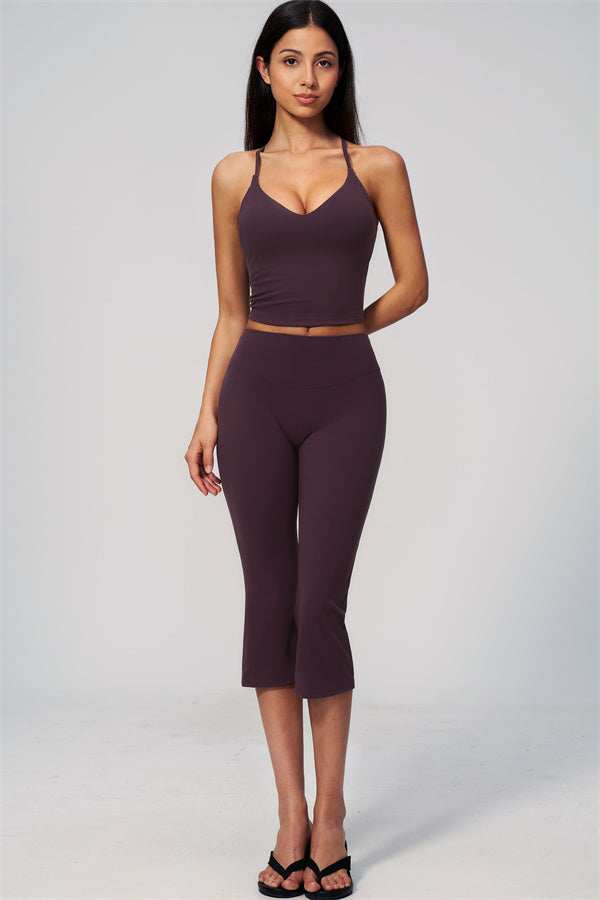 The Zura Tank Top Capri Leggings 2-Piece Set