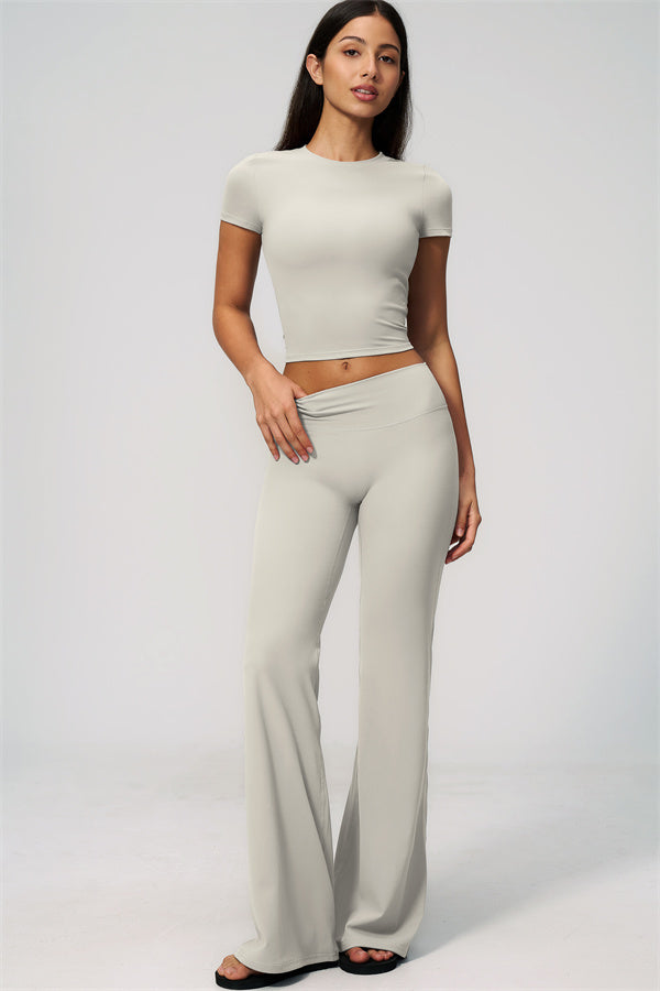 The Zura T-shirt Flared Leggings 2-Piece Set