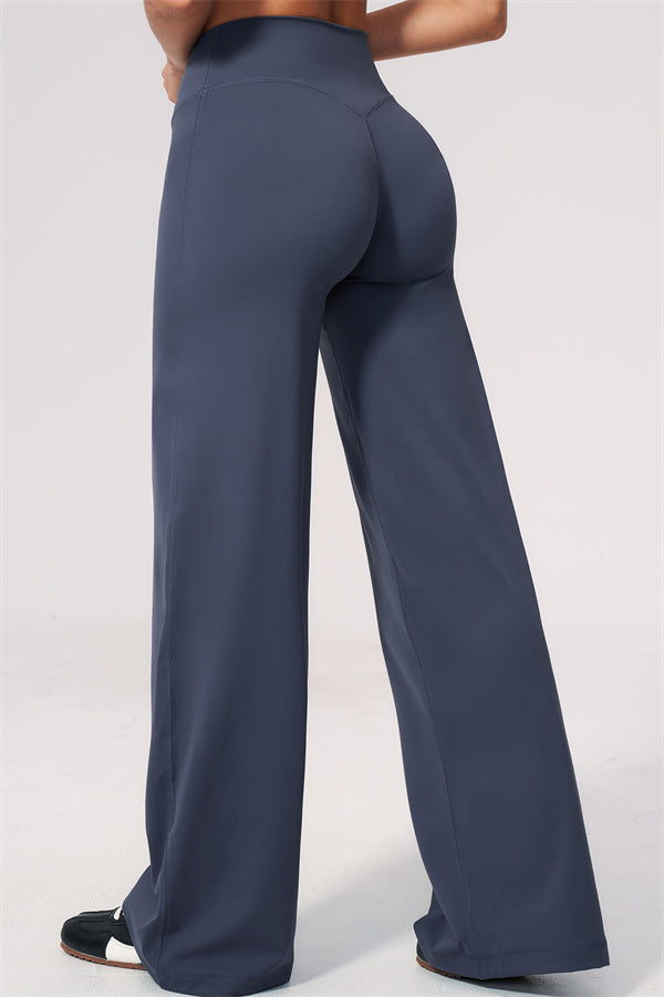 The Twirl Wide Strap Halter Crop Top Straight Leg Pants 2-Piece Set