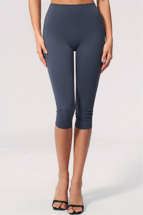 The Twirl Wide Strap Halter Crop Top Capri Leggings 2-Piece Set