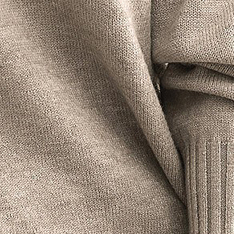 Women’s V-Neck Drop Shoulder Sweater | Casual Long Sleeve Pullover