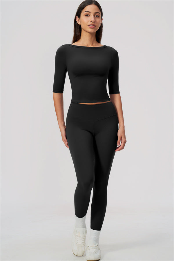 The Flow Motion Half-Sleeve T-Shirt Leggings 2-Piece Set