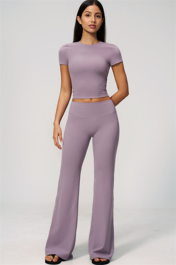 The Zura T-shirt Flared Leggings 2-Piece Set