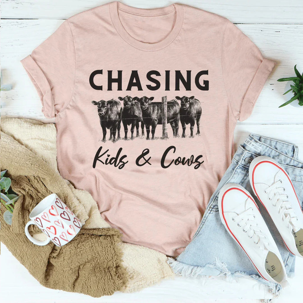 Chasing Kids & Cows Tee