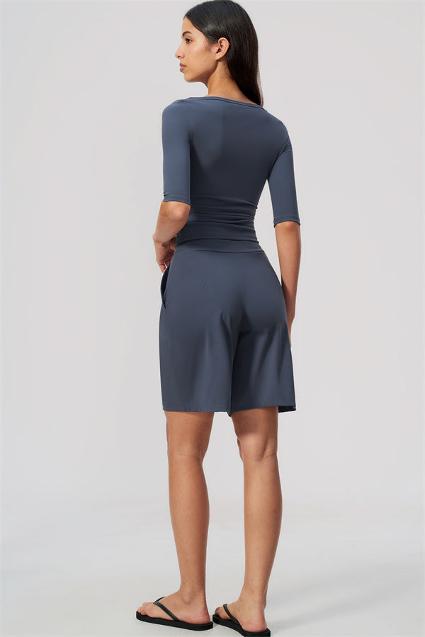 The Flow Motion Half-Sleeve T-Shirt Shorts 2-Piece Set