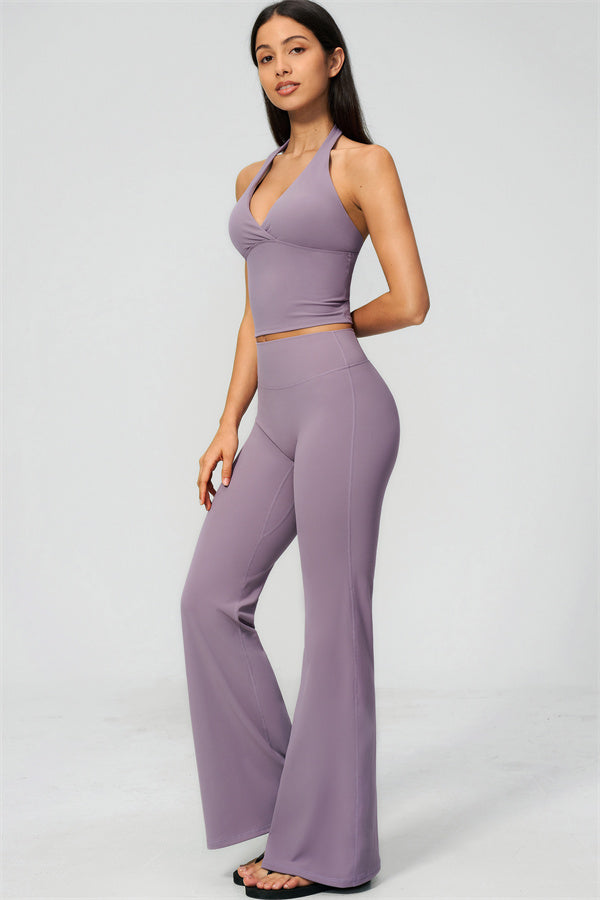 The Lox Crop top Flared Leggings 2-Piece Set