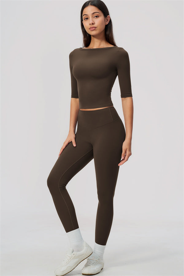 The Flow Motion Half-Sleeve T-Shirt Leggings 2-Piece Set