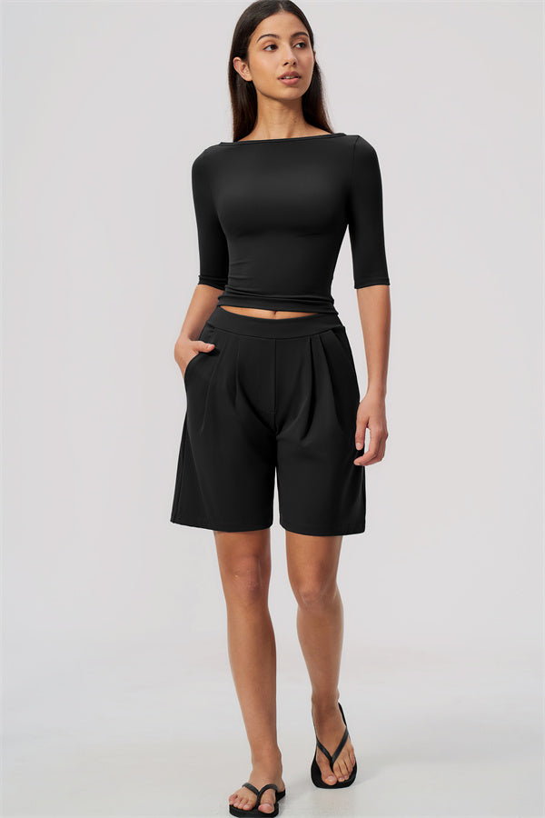 The Flow Motion Half-Sleeve T-Shirt Shorts 2-Piece Set