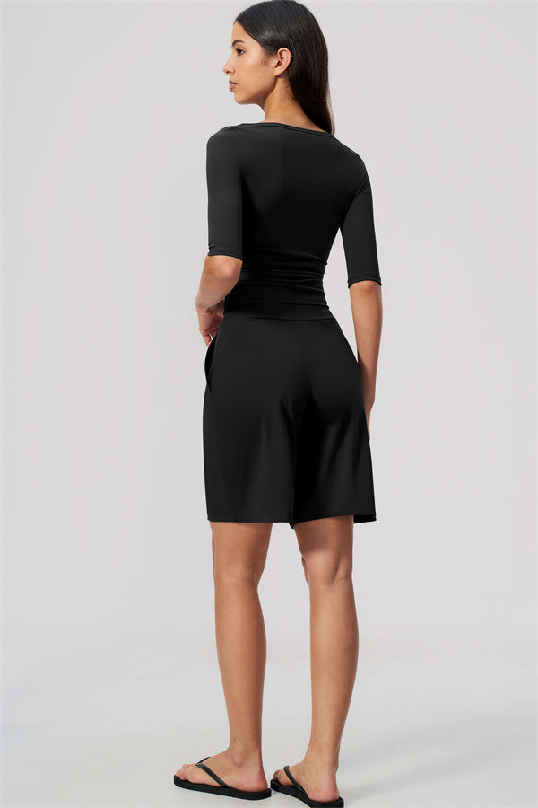 The Flow Motion Half-Sleeve T-Shirt Shorts 2-Piece Set