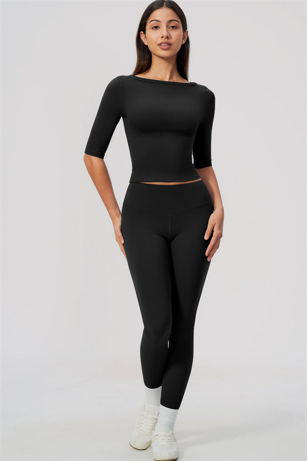 The Flow Motion Half-Sleeve T-Shirt Leggings 2-Piece Set