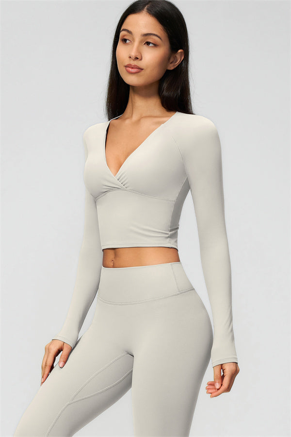 The Lox Long Sleeve Crop top Leggings 2-Piece Set