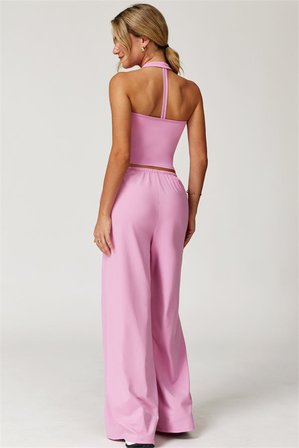 The Sprint Halter Tank Top Sweatpants 2-Piece Set