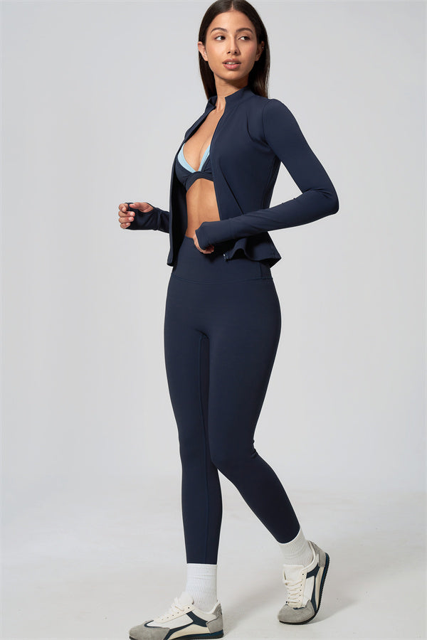 The Seraphine Jacket Sports Bra Leggings 3-Piece Set