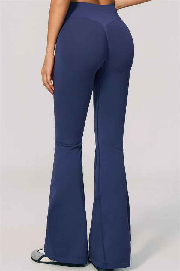 The Velvetine Halter Sports Bra Flared Leggings 2-Piece Set