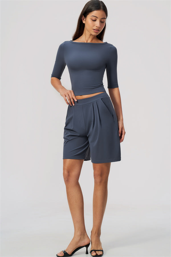 The Flow Motion Half-Sleeve T-Shirt Shorts 2-Piece Set