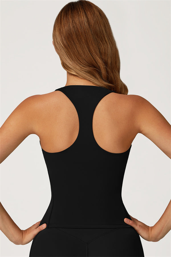 The Glacier Crop Tank Flared Leggings 2-Piece Set