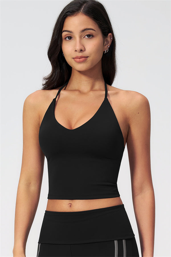 The Evoke Crop Top Straight Leg Pants 2-Piece Set