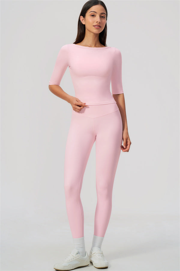 The Flow Motion Half-Sleeve T-Shirt Leggings 2-Piece Set