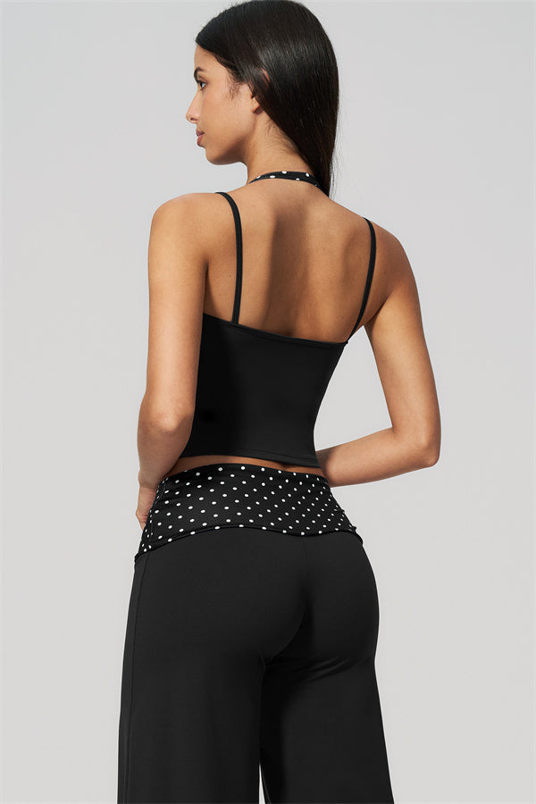 The Enliven Halter Tank Top Straight Leg Pants 2-Piece Set