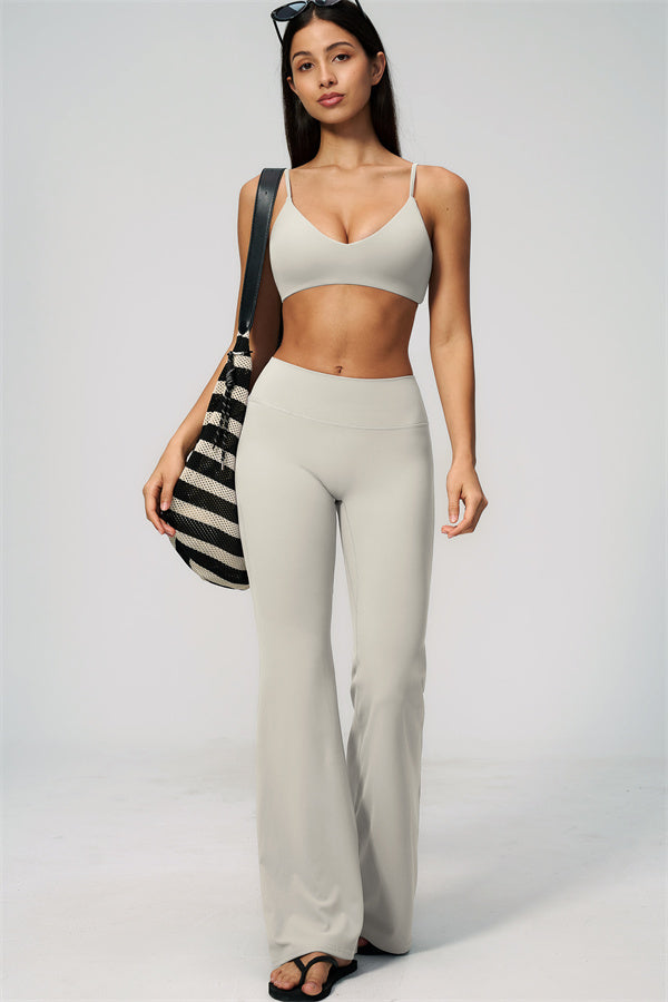 The Zura Sports Bra Flared Leggings 2-Piece Set