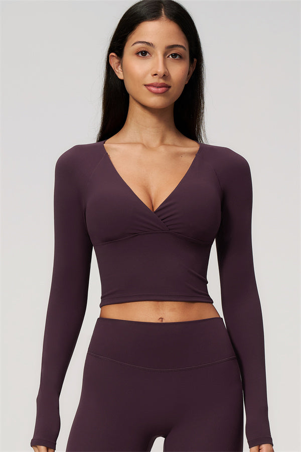 The Lox Long Sleeve Crop top Leggings 2-Piece Set
