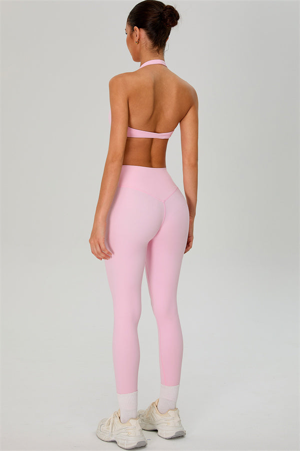 The Solid Sports Bra Leggings 2-Piece Set