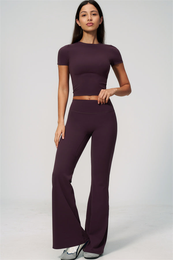 The Zura T-shirt Flared Leggings 2-Piece Set