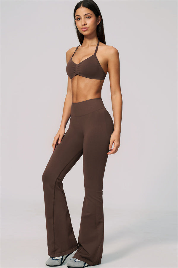 The Velvetine Sports Bra Flared Leggings 2-Piece Set