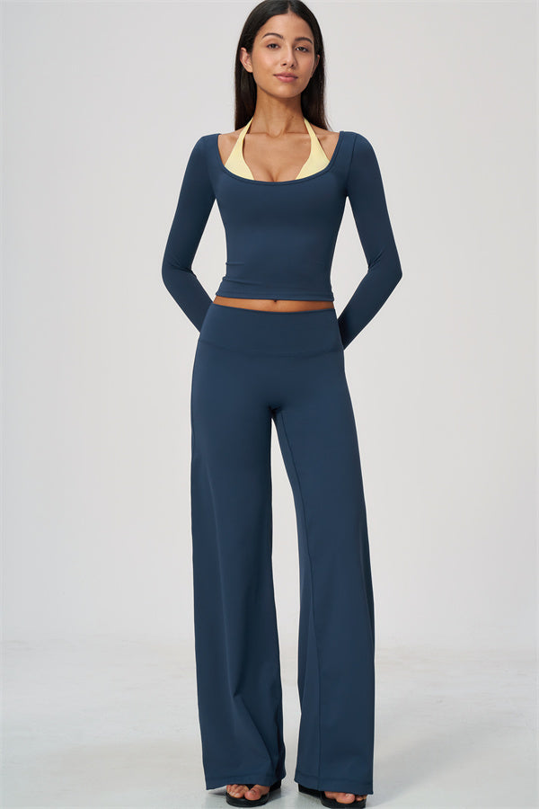 The Cascade Long Sleeve T-shirt Straight Leg Pants 2-Piece Set