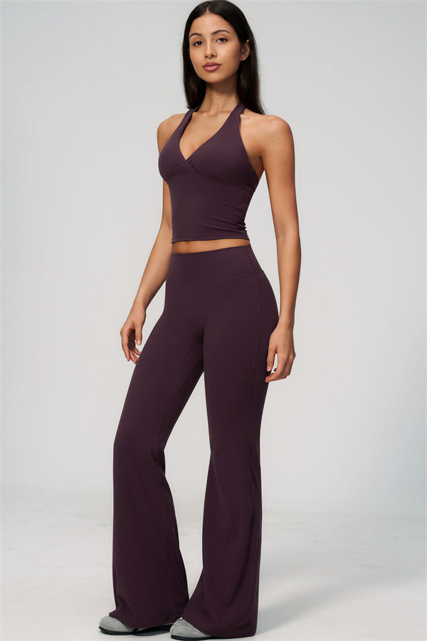 The Lox Crop top Flared Leggings 2-Piece Set