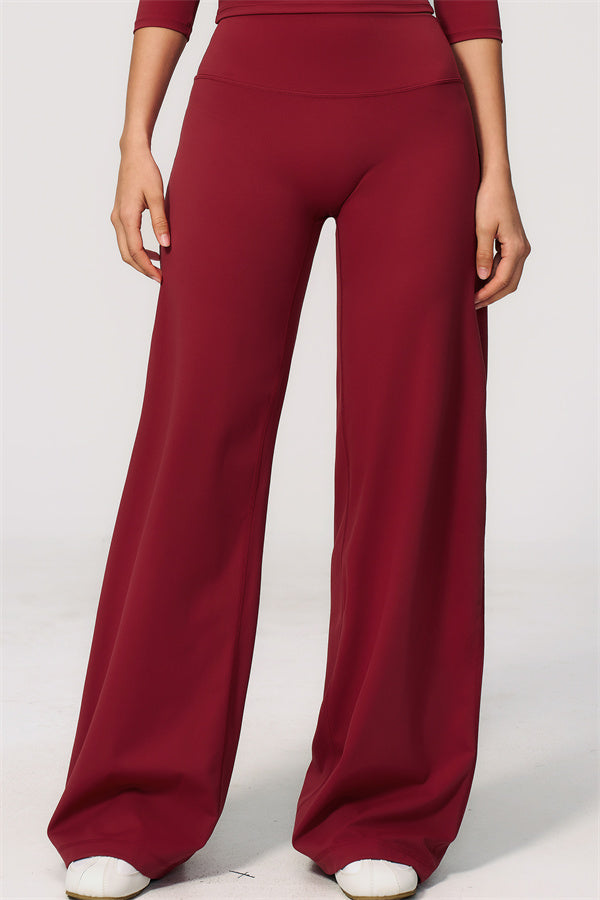 The Natalia Half-Sleeve Top Straight Leg Pants 2-Piece Set