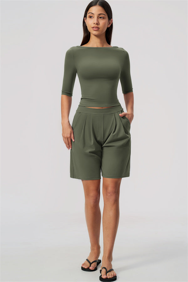 The Flow Motion Half-Sleeve T-Shirt Shorts 2-Piece Set