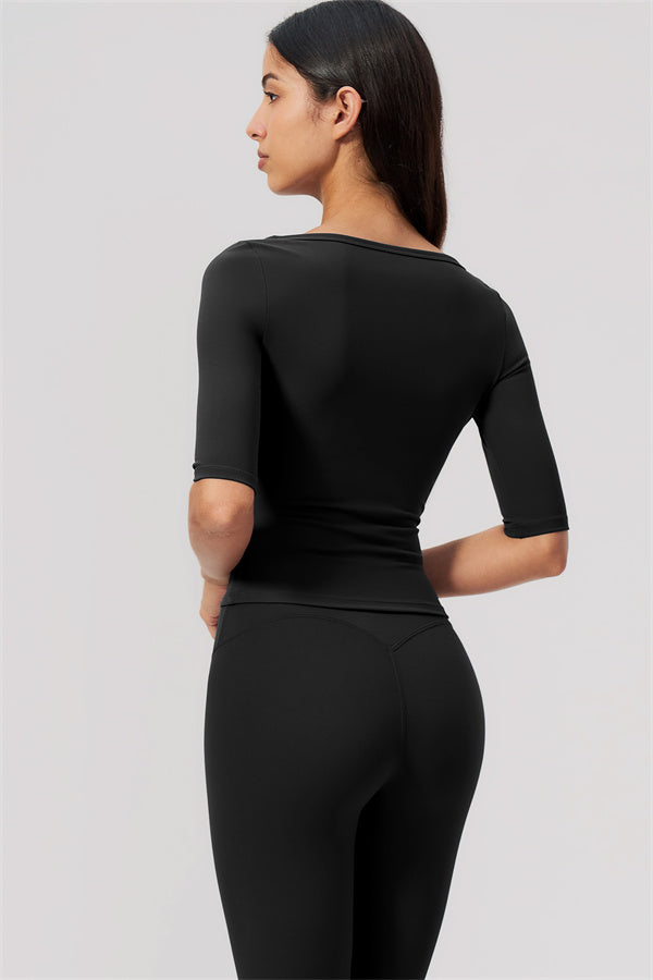 The Flow Motion Half-Sleeve T-Shirt Leggings 2-Piece Set