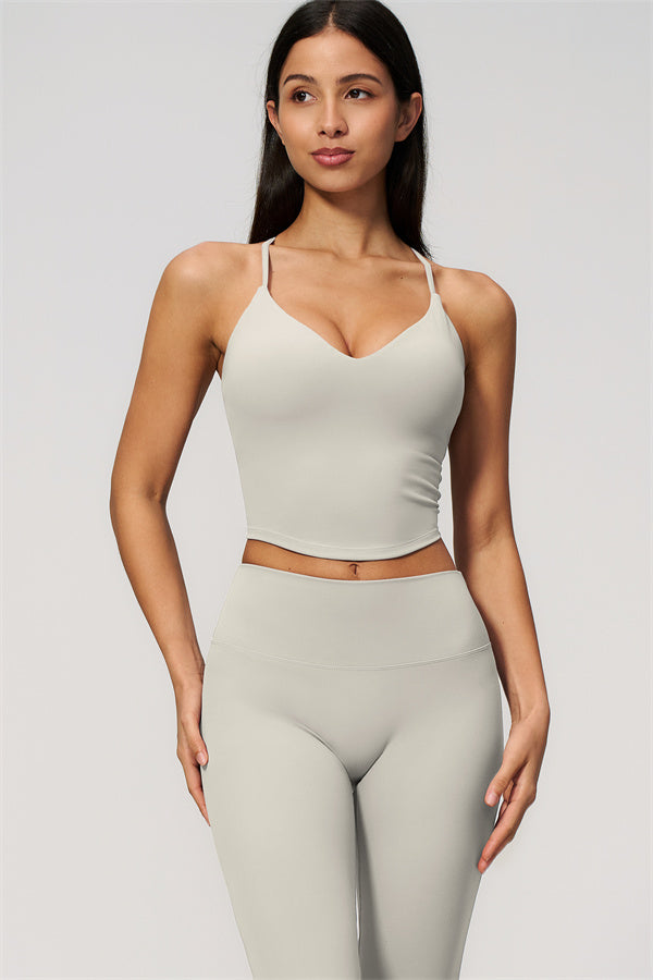 The Zura Tank Top Capri Leggings 2-Piece Set