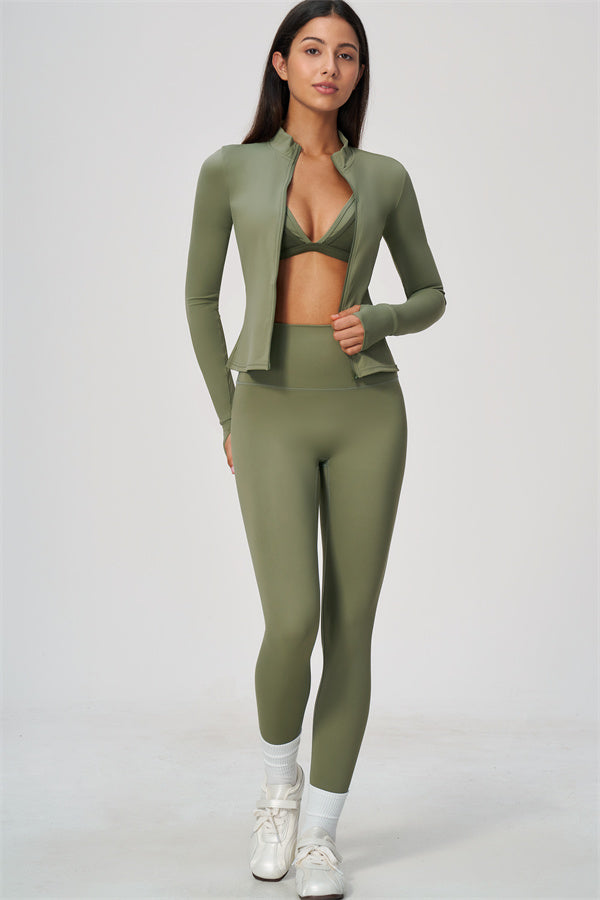 The Seraphine Jacket Sports Bra Leggings 3-Piece Set