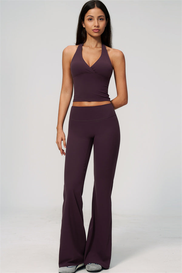 The Lox Crop top Flared Leggings 2-Piece Set