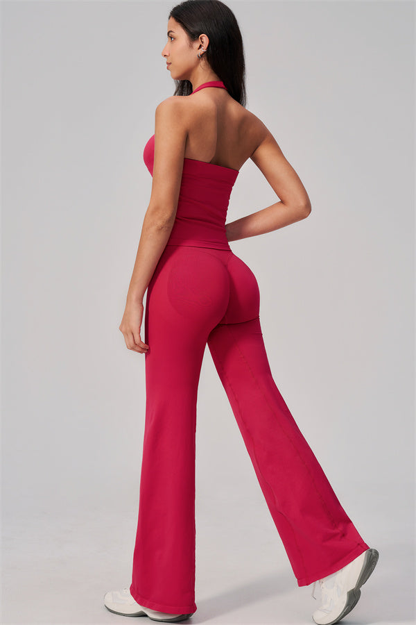 The Align V-Halter Top Flared Leggings 2-Piece Set