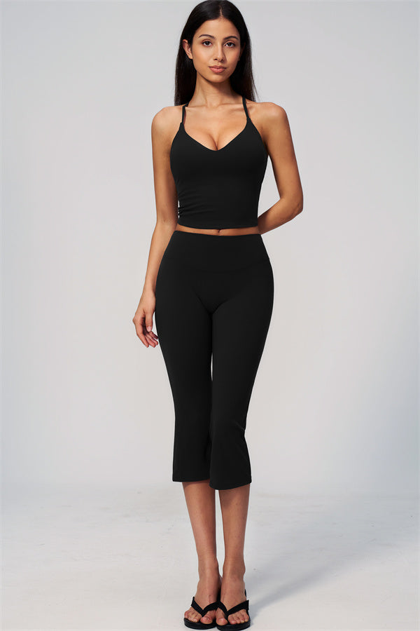 The Zura Tank Top Capri Leggings 2-Piece Set