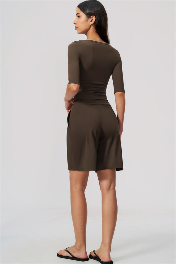 The Flow Motion Half-Sleeve T-Shirt Shorts 2-Piece Set